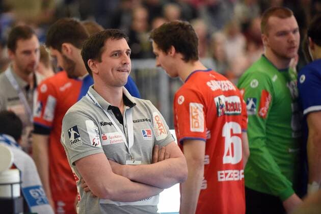 2. Handball-Bundesliga: HC Rhein Vikings - HBW Balingen-Weilstetten; HBW-Trainer Jens Bürkle ( HBW Balingen ) Duesseldorf Copyright: xEIBNER DietrichxJanickix EP_DJA