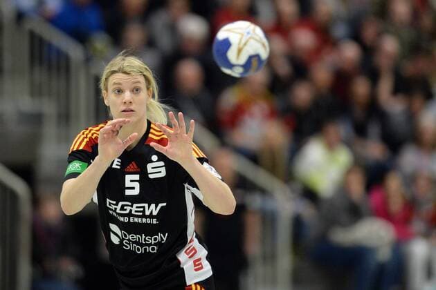 Carolin Schmele (HSG Bensheim Auerbach) -- Handball --- 1. Bundesliga Frauen --- HSG Bad Wildungen Vipers vs HSG Bensheim Auerbach--- 17.02.2018, Bad Wildungen Copyright: xEIBNER RolandxSippelx EP_RSL