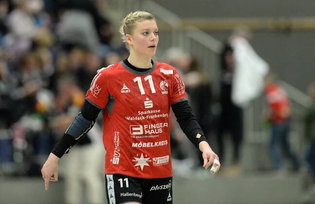 Miranda Schmidt-Robben (HSG Bad Wildungen Vipers) -- Handball --- 1. Bundesliga Frauen --- HSG Bad Wildungen Vipers vs HSG Bensheim Auerbach--- 17.02.2018, Bad Wildungen Copyright: xEIBNER RolandxSippelx EP_RSL