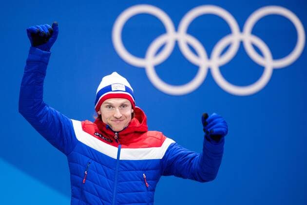 PyeongChang 2018 - Ski Alpin, Riesenslalom Herren Siegerehrung 180218 Henrik Kristoffersen of Norway, Silver, at a Medal Ceremony for Men s Giant Slalom during day nine of the 2018 Winter Olympics on February 18, 2018 in Pyeongchang. Photo: Petter Arvidson BILDBYRAN kod PA 91980 Copyright: PETTERxARVIDSON BB180218PA162