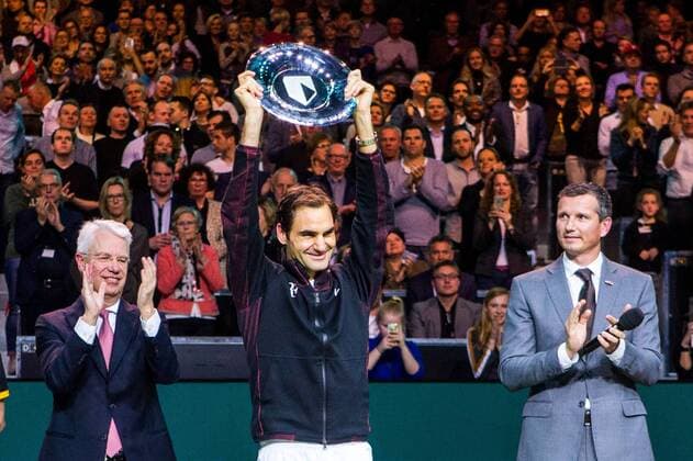 18-02-18: ABN Amro WTT in Rotterdam, Finaledag, Dag 7, Tennis, Rotterdam Nederland, Federer wint het ABN AMRO WTT ABN Amro WTT Rotterdam Dag 7  x1993696x