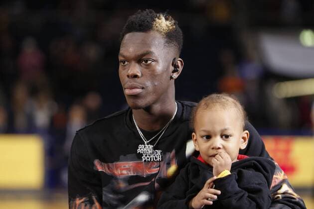 Dennis Schröder (Atlanta Hawks, NBA Basketball Herren USA Portrait, Porträt, Einzelbild, zu Gast in seiner Heimatstadt Braunschweig, Basketball, easyCredit Bundesliga, Löwen Braunschweig - Mitteldeutscher BC,