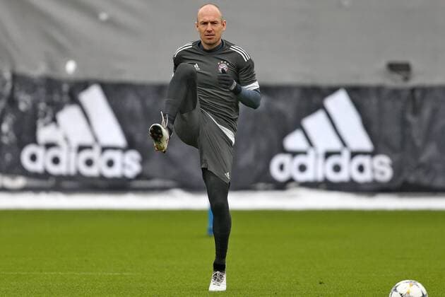 Arjen Robben waehrend dem Abschlusstraining des FC Bayern Muenchen vor dem morgigen Achtelfinal Hinspiels in der Champions League am 20.02.2018 in der Allianz Arena. Muenchen Copyright: xEIBNER MarcelxEngelbrechtx EP_EER
