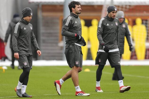 Mats Hummels waehrend dem Abschlusstraining des FC Bayern Muenchen vor dem morgigen Achtelfinal Hinspiels in der Champions League am 20.02.2018 in der Allianz Arena. Muenchen Copyright: xEIBNER MarcelxEngelbrechtx EP_EER