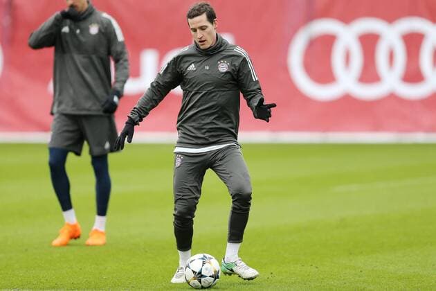Sebastian Rudy waehrend dem Abschlusstraining des FC Bayern Muenchen vor dem morgigen Achtelfinal Hinspiels in der Champions League am 20.02.2018 in der Allianz Arena. Muenchen Copyright: xEIBNER MarcelxEngelbrechtx EP_EER