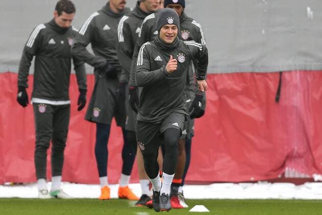 Joshua Kimmich waehrend dem Abschlusstraining des FC Bayern Muenchen vor dem morgigen Achtelfinal Hinspiels in der Champions League am 20.02.2018 in der Allianz Arena. Muenchen Copyright: xEIBNER MarcelxEngelbrechtx EP_EER