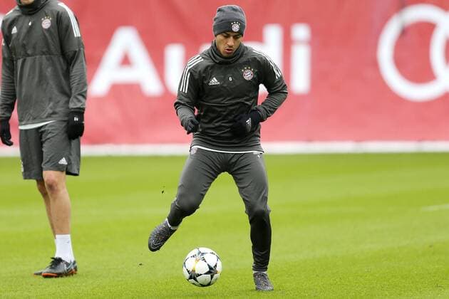 Thiago waehrend dem Abschlusstraining des FC Bayern Muenchen vor dem morgigen Achtelfinal Hinspiels in der Champions League am 20.02.2018 in der Allianz Arena. Muenchen Copyright: xEIBNER MarcelxEngelbrechtx EP_EER