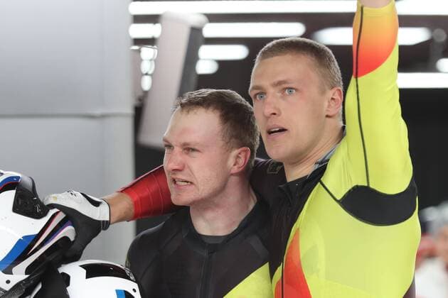 OLYMPICS - 2018 Winter Olympics PYEONGCHANG,SOUTH KOREA,19.FEB.18 - OLYMPICS, BOBSLEIGH - Olympic Winter games Winterspiele Spiele Summer games PyeongChang 2018, two-man, men. Image shows Francesco Friedrich and Thorsten Margis (GER). GEPAxpictures xMathiasxMandl