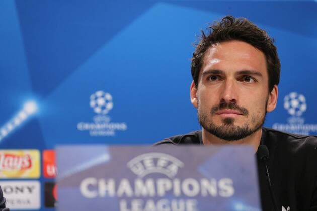 Mats Hummels waehrend der Pressekonferenz des FC Bayern Muenchen vor dem Achtelfinal Hinspiels in der Champions League am 20.02.2018 in der Allianz Arena. Muenchen Copyright: xEIBNER MarcelxEngelbrechtx EP_EER