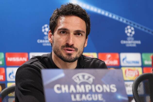 Mats Hummels waehrend der Pressekonferenz des FC Bayern Muenchen vor dem Achtelfinal Hinspiels in der Champions League am 20.02.2018 in der Allianz Arena. Muenchen Copyright: xEIBNER MarcelxEngelbrechtx EP_EER