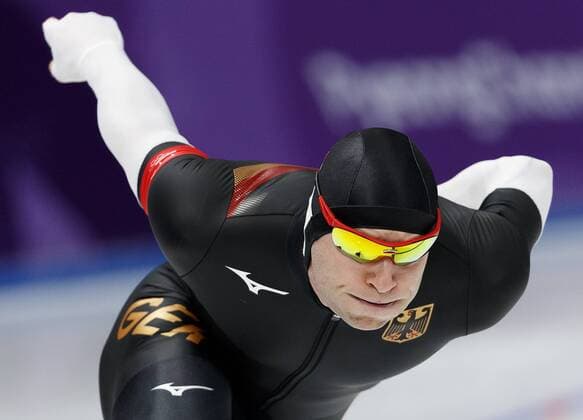 Themen der Woche - SPORT Olympia-Bilder des Tages - SPORT February 19, 2018 - Gangneung, South Korea - Speed skater Nico Ihle of Germany compete during the Mens Speed skating Eisschnelllauf 500M final at the PyeongChang 2018 Winter Olympic Games Olympische Spiele Olympia OS at Gangneung Oval on Monday February 19, 2018. PyeongChang 18: Speed Skating Men - ZUMAj89_ 20180219_zaf_j89_052 Copyright: xPaulxKitagakixJr.x