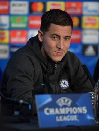 Chelsea press conference PK Pressekonferenz Eden Hazard during the Chelsea press conference at Stamford Bridge, London, UK Content Not Available For UK Newspapers Copyright: xSimonxDaelx FIL-11378-0014