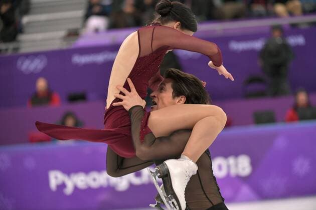 PyeongChang 2018 - Highlights der Olympischen Spiele Olympia-Bilder des Tages - SPORT Tessa Virtue and Scott Moir of Canada compete in Ice dancing Eistanzen Free Dance event finals during the Pyeongchang 2018 Winter Olympics, at the Gangneung Ice Arena in Gangneung, South Korea, on February 20, 2018. The couple went on to win the gold medal.  OLY20180220538 RICHARDxELLIS