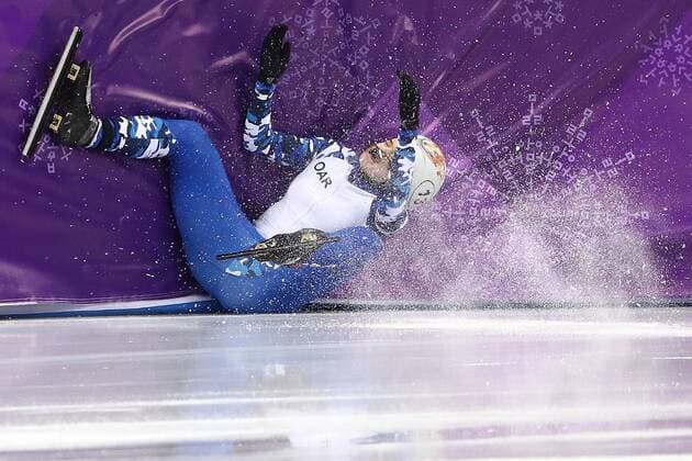 PyeongChang 2018 - Highlights der Olympischen Spiele Olympia-Bilder des Tages - SPORT GANGNEUNG, SOUTH KOREA â€“ FEBRUARY 20, 2018: Olympic Athlete from Russia, Sofia Prosvirnova competes in a ladiesâ€™ 1000m short track Speed skating Eisschnelllauf race during the 2018 Winter Olympic Games Olympische Spiele Olympia OS at the Gangneung Ice Arena. Valery Sharifulin TASS  TS074D1F