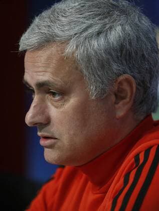 Manchester United ManU s Portuguese head coach Jose Mourinho attends a press conference PK Pressekonferenz at Sanchez Pizjuan stadium in Seville, southern Spain, 20 February 2018. Manchester United will face Sevilla FC in their UEFA Champions League round of 16, first leg soccer match on 21 February 2018. Manchester United press conference !ACHTUNG: NUR REDAKTIONELLE NUTZUNG!  Copyright: xJOSExMANUELxVIDALx GRAF5941 20180220-636547534925116175