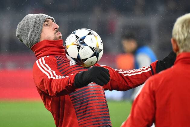 20.02.2018, xjhx, Fussball Champions League, FC Bayern Muenchen - Besiktas Istanbul, emspor, v.l. Franck Ribery (FCB - FC Bayern Muenchen) Muenchen