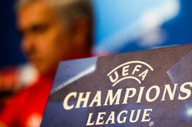 20th February 2018, Ramon Sanchez Pizjuan, Seville, Spain; UEFA Champions League football, Sevilla versus Manchester United ManU pre match training and press conference PK Pressekonferenz Jose Mourinho, Manchester United Coach looks on during the Press Conference  ActionPlus11990579