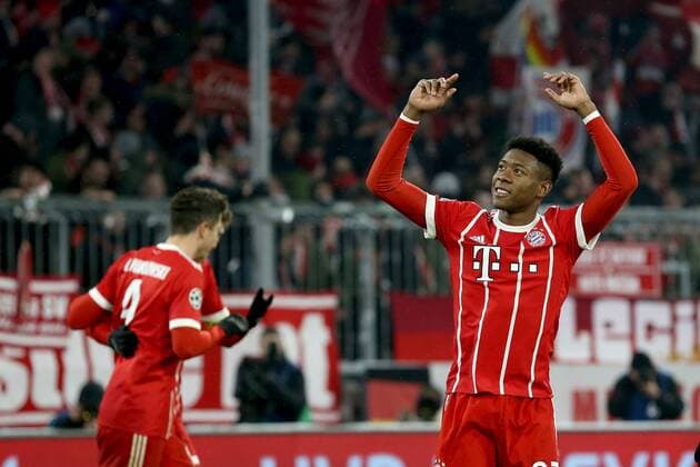 David Alaba (FC Bayern Muenchen 27) nach dem 4:0, FC Bayern Muenchen vs. Besiktas Istanbul, Champions League, Achtelfinale, Fussball, 20.02.2018, Muenchen Copyright: xLanger Eibner-Pressefotox EP_HLR