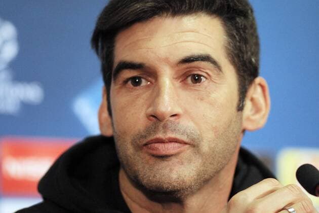 Bilder des Tages - SPORT Head coach Paulo Fonseca of FC Shakhtar Donetsk attends a pre-match news conference ahead of the UEFA Champions League Round of 16 1st leg game against A.S. Roma, Kharkiv, northeastern Ukraine, February 20, 2018. Ukrinform. Shakhtar, Roma hold pre-match news conference in Kharkiv  Copyright: xVyacheslavxMadiyevskyyx