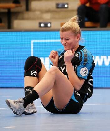 BAU 21.02.2018 Göppingen Handball Frauen Frisch Auf! Göppingen vs. SG BBM Bietigheim, Antje Lauenroth (BBM) enttäuscht