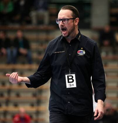 BAU 21.02.2018 Göppingen Handball Frauen Frisch Auf! Göppingen vs. SG BBM Bietigheim, Trainer Martin Albertsen (BBM)