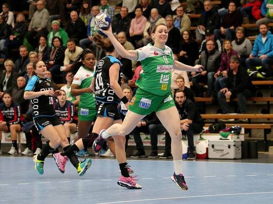 BAU 21.02.2018 Göppingen Handball Frauen Frisch Auf! Göppingen vs. SG BBM Bietigheim, Johanna Schindler (Göppingen)