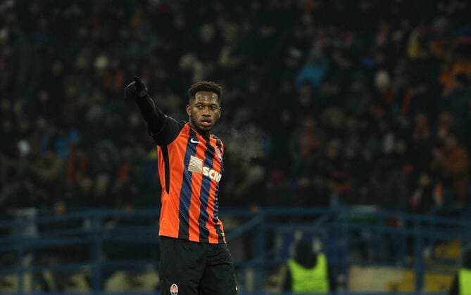 February 21, 2018 - Kharkov, Ukraine - Shakhtar s Fred reacts during match of the Eight-Finals finals of the Champions League between FC Shakhtar and Roma at Metalist Stadium in Kharkov. Ukraine, Wednesday, February 21, 2018 Shakhtar Donetsk v AS Roma - UEFA Champions League Round of 16: First Leg  - ZUMAn230 20180221_zaa_n230_836 Copyright: xDanilxShamkinx