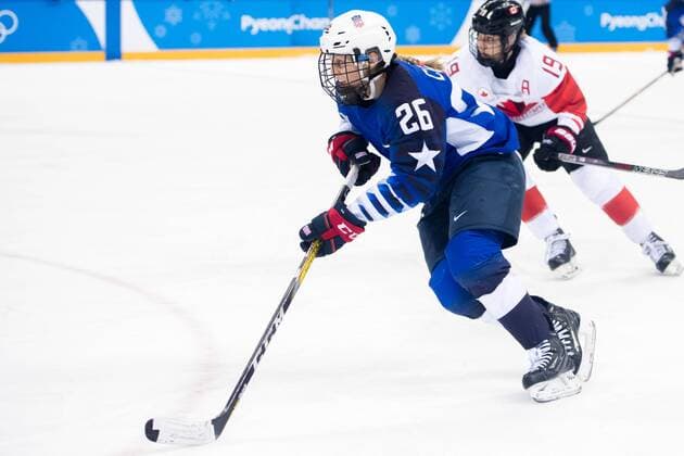 PyeongChang 2018, Eishockey, USA - Kanada, Finale Damen 180222 Kendall Coyne of USA during the Women s Ice hockey Eishockey final between USA and Canada during day thirteen of the 2018 Winter Olympics on February 22, 2018 in Pyeongchang. Photo: Petter Arvidson BILDBYRAN kod PA 91993 Copyright: PETTERxARVIDSON BB180222PA044