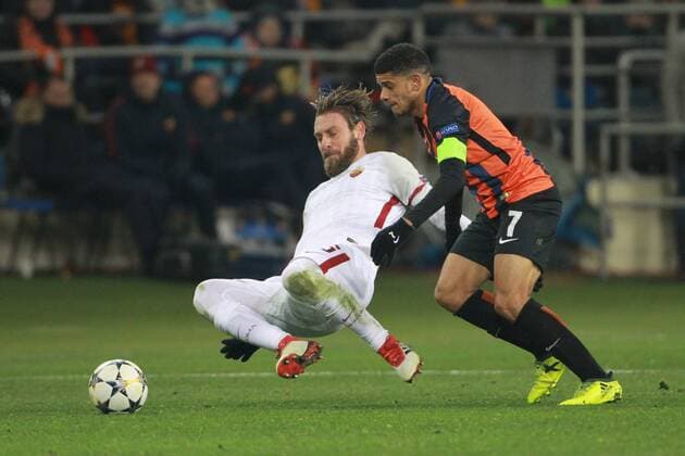 Daniele De Rossi Roma, Taison Shakhtar Kharkiv 22-02-2018 Champions League 2017 2018 Shakhtar Donetsk - Roma Foto Gino Mancini Insidefoto ginoxmancini