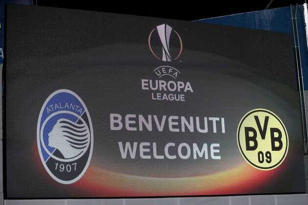 Willkommen Anzeigetafel, Atalanta Bergamo vs. Borussia Dortmund, Europa League, Fussball, 22.02.2018, Reggio Emilia Copyright: xLanger Eibner-Pressefotox EP_HLR