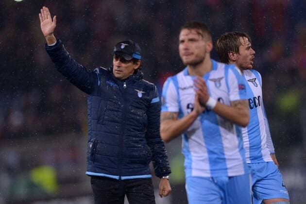 Simone Inzaghi, Lazio coach Roma 22-02-2018 Stadio Olimpico Europa League · Sedicesimi di finale Lazio - FCSB Foto Antonietta Baldassarre Insidefoto AntoxBaldassarre