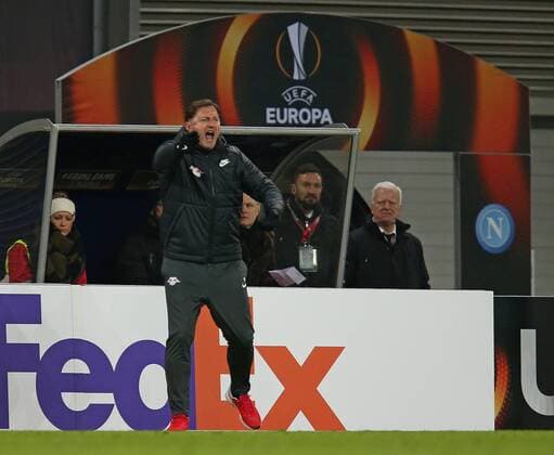 Bilder des Tages SPORT 22.02.2018, Fussball UEFA Europa League 2017 2018, Zwischenrunde, RB Leipzig - SSC Neapel, in der Red Bull Arena Leipzig. Trainer Ralph Hasenhüttl (RB Leipzig)