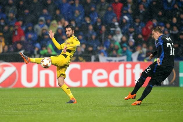 Nuri Sahin ( Borussia Dortmund 8 ) Josip Ilicic ( Atalanta Bergamo 72 ), Atalanta Bergamo vs. Borussia Dortmund, Europa League, Fussball, 22.02.2018, Reggio Emilia Copyright: xLanger Eibner-Pressefotox EP_HLR