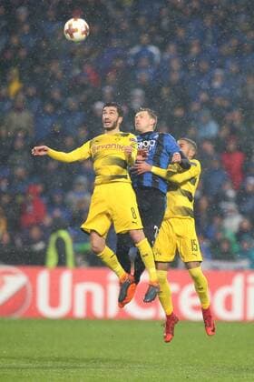 Nuri Sahin ( Borussia Dortmund 8 ) Josip Ilicic ( Atalanta Bergamo 72 ) Jeremy Toljan ( Borussia Dortmund 15 ), Atalanta Bergamo vs. Borussia Dortmund, Europa League, Fussball, 22.02.2018, Reggio Emilia Copyright: xLanger Eibner-Pressefotox EP_HLR