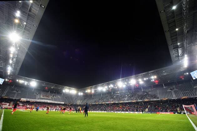 SOCCER - EL, RBS vs Sociedad SALZBURG, AUSTRIA, 22.FEB.18 - SOCCER - UEFA Europa League, Red Bull Salzburg vs Real Sociedad. Image shows an overview of the Red Bull Arena. GEPAxpictures xFlorianxErtl