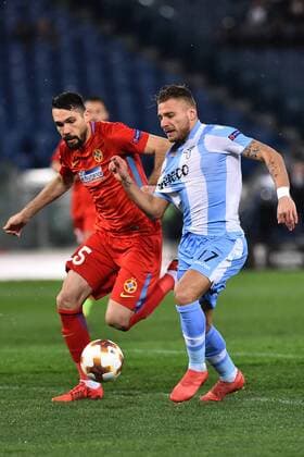 Europa League 16of final round Lazio Steaua Bucarest-Rome - 22 feb 2018 In the picture Marko Momcilovic and Ciro Immobile Photo Fotografo01  Copyright: xFotografo01x xIPAx xFotografo01x