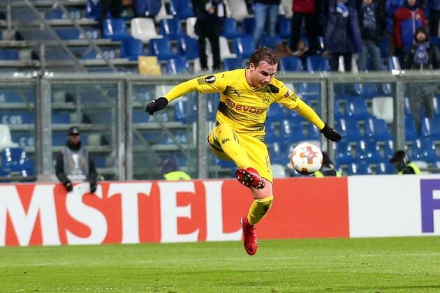Mario Goetze ( Borussia Dortmund 10 ), Atalanta Bergamo vs. Borussia Dortmund, Europa League, Fussball, 22.02.2018, Reggio Emilia Copyright: xEIBNER HarryxLangerx EP_HLR