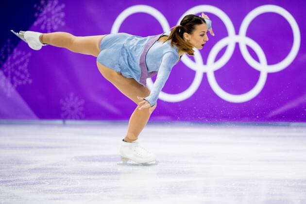 PyeongChang 2018 - Eiskunstlauf, Nicole Schott läuft zur Musik von Schindlers Liste 180223 Nicole Schott of Germany competes in the Ladies Single Skating Free Skating during day fourteen of the 2018 Winter Olympics on February 23, 2018 in Pyeongchang. Photo: Jon Olav Nesvold BILDBYRN kod JE 160195 Copyright: JONxOLAVxNESVOLD BB180223JE132