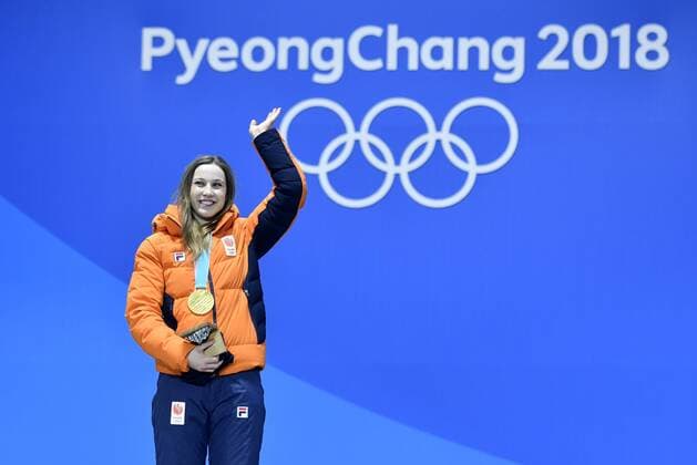 23-02-2018 ALGEMEEN: MEDAL PLAZA: OLYMPISCHE SPELEN: Olympic Games Olympische Spiele Olympia OS PYEONGCHANG 2018 Suzanne Schulting wint Olympisch goud op de 1.000 meter shorttrack Foto: Sander Chamid xVIxVIxImagesx xSoenarxChamidxsportfotografiexIVx 10161497