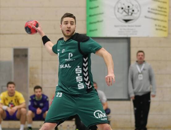 2.HBL HSG Konstanz - HG Saarlouis 24:22. Arthur Muller (HGS beim Spiel HSG Konstanz - HG Saarlouis, Handball, 2 . Liga, 23.02.2018 Konstamz Copyright: xEIBNER PeterxPisax EP_EER