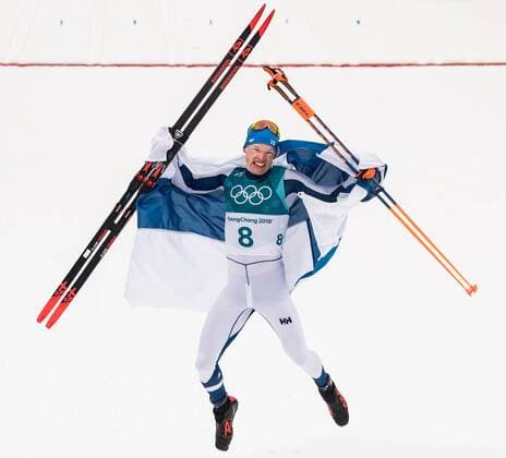 PyeongChang 2018 - Highlights der Olympischen Spiele Olympia-Bilder des Tages 180224 Iivo Niskanen of Finland celebrates after winning the the Men s Cross Country 50km Mass Start Classic during day fifteen of the 2018 Winter Olympics on February 24, 2018 in Pyeongchang. Photo: Petter Arvidson BILDBYRN kod PA 57999_321 *** 180224 Iivo Niskanen or Finland celebrates after winning the Mens Cross Country 50km Mass Start Classic during day fifteen of the 2018 Winter Olympics on February 24, 2018 in Pyeongchang Photo Petter Arvidson BILDBYR N Code PA 57999 321  Copyright: PETTERxARVIDSON BB180224BB337