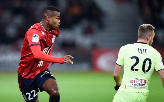 Fußball, OSC Lille - Angers SCO Kouadio Yves Dabila ( Lille ) FOOTBALL : Lille OSC vs SCO Angers - Ligue 1 - Lille - 24 02 2018 FedericoPestellini Panoramic 