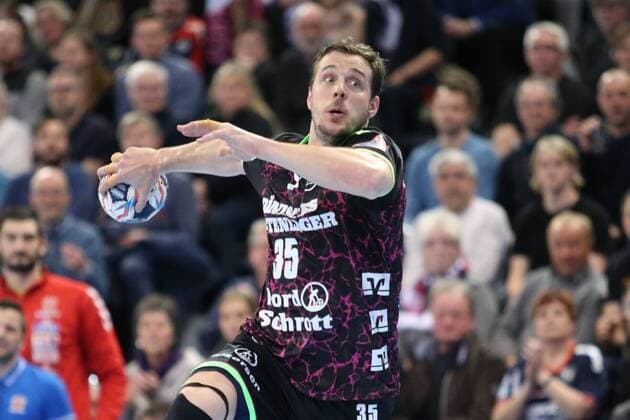 SG Flensburg-Handewitt - Telekom Veszprem HC, EHF Champions League; Flensburg, 25.02.18 Flensburg, 25.02.18, Handball, VELUX EHF Champions League, Saison 2017 2018, Gruppenphase, SG Flensburg-Handewitt - Telekom Veszprem HC : Kentin Mahe (SG Flensburg-Handewitt, 35)
