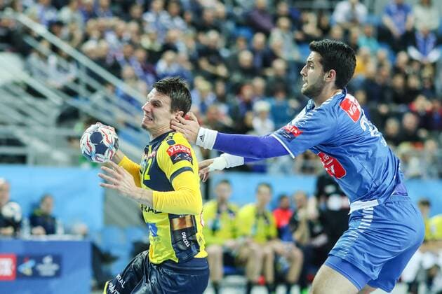 25.02.2018 PLOCK, ORLEN ARENA PILKA RECZNA, HANDBALL VELUX EHF CHAMPIONS LEAGUE 2017 2018 LIGA MISTRZOW EHF MECZ ORLEN WISLA PLOCK - RHEIN NECKAR LOWEN NZ ANDRE SCHMID FOTO LUKASZ GROCHALA CYFRASPORT NEWSPIX.PL --- Newspix.pl FRANCE OUT!  20180225CSLG0001