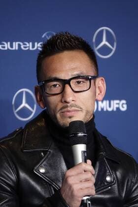 Hidetoshi Nakata, ehemaliger japanischer Fußballspieler, Academy Member Laureus, bei den Laureus Awards 2018 im Fürstentum Monaco