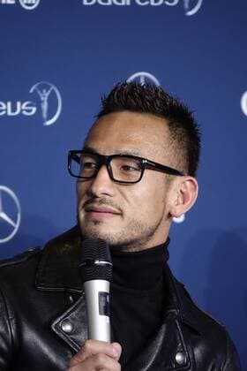 Hidetoshi Nakata, ehemaliger japanischer Fußballspieler, Academy Member Laureus, bei den Laureus Awards 2018 im Fürstentum Monaco