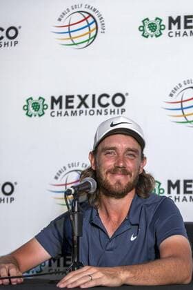 Bilder des Tages - SPORT February 27, 2018 - EUM20180227DEP25.JPG.CIUDAD DE MEXICO Tenis-Tommy Fleetwood.- El golfista britanico Tommy Fleetwood durante una conferencia de prensa este martes, 27 de febrero de 2018, previo al arranque de su participacion en el World Golf Championship Mexico Championship. Foto: Agencia EL UNIVERSAL EVZ. Latin News: February 27, 2018  - ZUMAu78_ 20180227_zaf_u78_038 Copyright: xCamilaxMatax