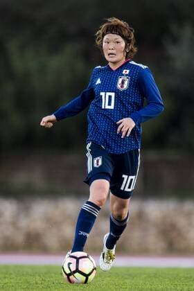 180228 Japans Mizuho Sakaguchi under fotbollsmatchen i Algarve Cup 2018 mellan Japan och Nederländerna den 28 februari 2018 i Parchal. Copyright: LUDVIGxTHUNMAN BB180228LT019