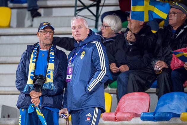 Fußball, Damen, Algarve Cup, Kanada - Schweden 180228 Fotbollsförbundets generalsekreterare Hakan Sjöstrand pa läktaren inför fotbollsmatchen i Algarve Cup 2018 mellan Kanada och Sverige den 28 februari 2018 i Parchal. Copyright: LUDVIGxTHUNMAN BB180228LT038