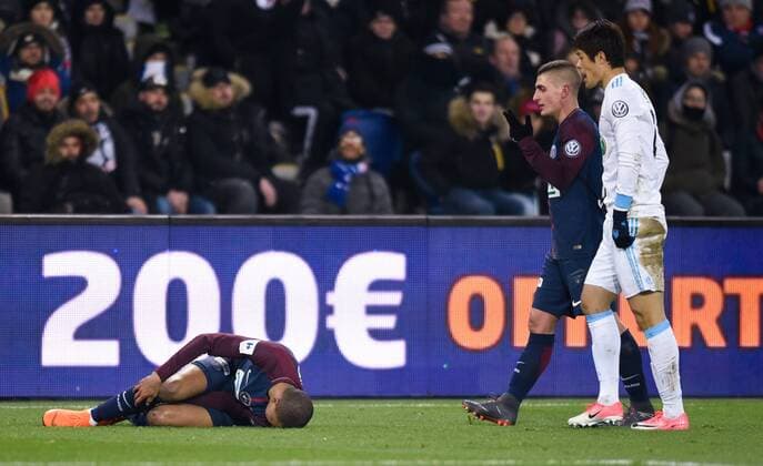 Kylian Mbappe ( PSG ) FOOTBALL : Paris Saint Germain vs Olympique de Marseille - Coupe de France - Paris - 28 02 2018 FedericoPestellini Panoramic 